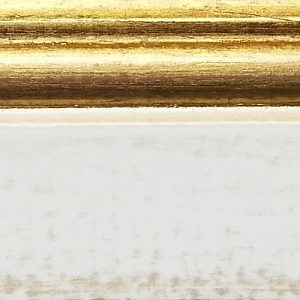 P3 Bianco patinato + foglia oro