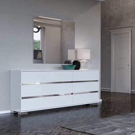 Biela komoda ST DRBWHCM01S